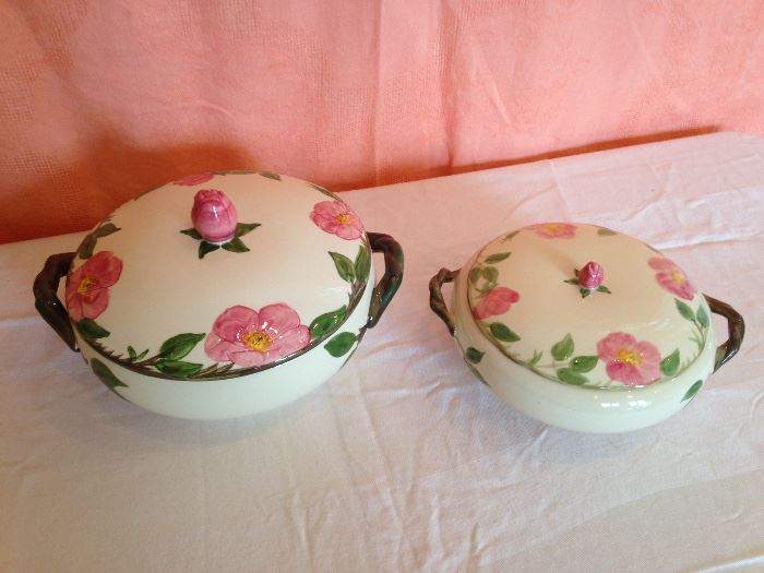 Vintage Franciscan Desert Rose:  Large Round Covered Casserole:  40.00  Small Round Covered Casserole:  27.00