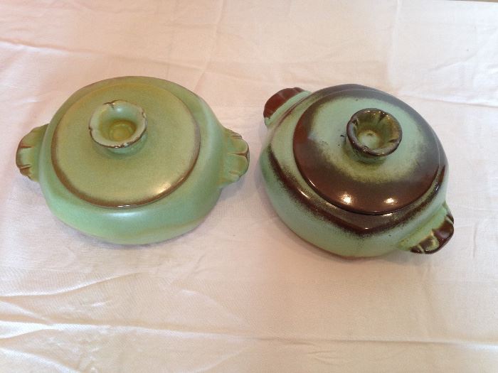 Frankoma Pottery.  Covered Casserole.  2 available:  19.50 ea.