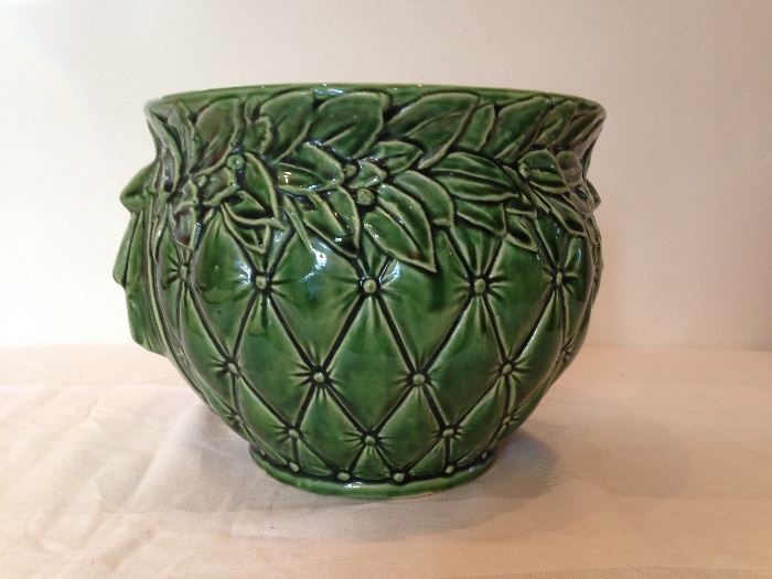 Green McCoy Pottery Planter Pot:  45.00
