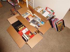 lots of books including cook books