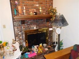 bric brac floor lamp fireplace tools