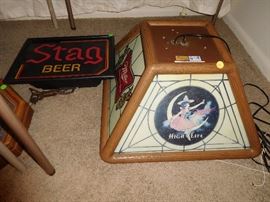 miller high life lady on the moon swag light