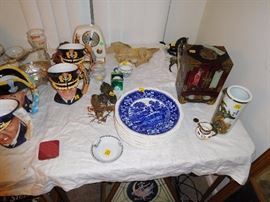 Copeland spode plates toby mugs bric brac