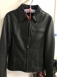 Ladies medium leather jacket