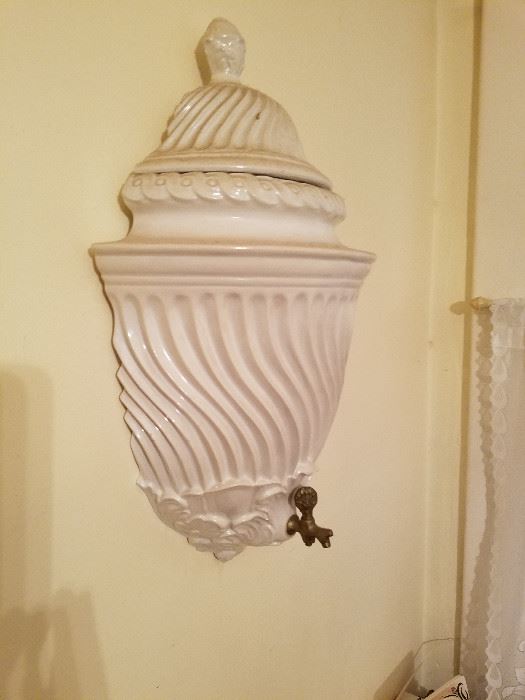 Vintage wall hung urn