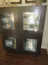 IKEA Mirrored & Lit 4 compartment cabinet