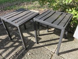 Crate & Barrel Metal Accent tables