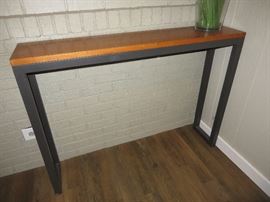 Narrow sofa table