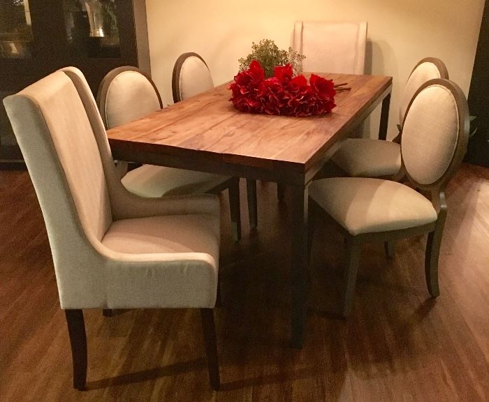 Home decor wood top dining table