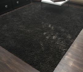 Thomasville Large smoke gray area rug. 