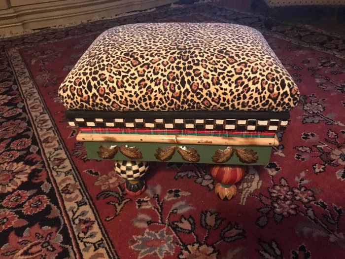 Small footstool with storage.
