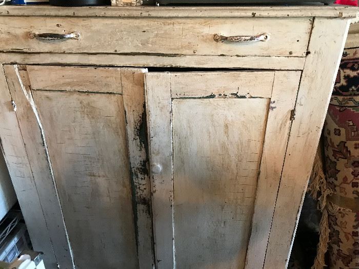 Rustic antique cabinet.  Great storage!