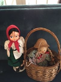 Estate Sale poland and swiss wood puppet