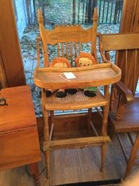 antique high chair