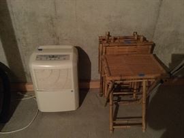 dehumidifier/tv tables