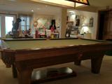 Brunswick Slate Billiards Table-Fully Outfitted