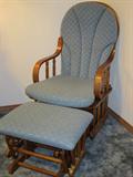 Make the women in your life relax...Less stress for you. Glider Rocker with footstool. What's not to like about that?