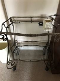 Iron and Glass Entry Table