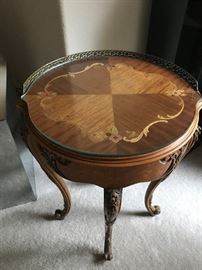 Rare Vernis Martin Style French Side Tables