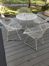 Mid Century Modern Patio Set- Aluminum