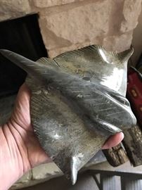 Stone Inuit Carved Stingray