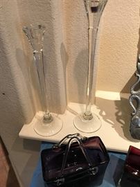 Large Crystal Candle Sticks