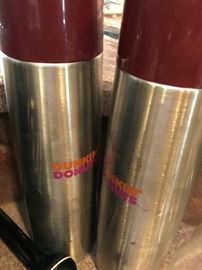 Dunkin Donut Thermos Pair
