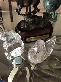 Baccarat and Waterford Animals