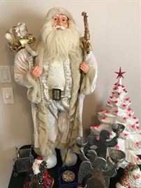 3 foot Santa Porcelain Face