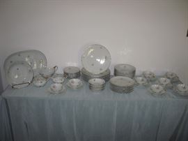 Chalfonte starlight Bavaria china. Service for eight. 62 peices