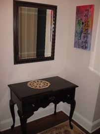 Hall table and mirror