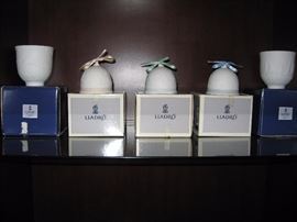 Lladro bells and votive candle holders