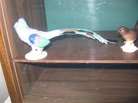 Herend Hungary Pheasant and Goebel bird