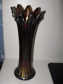 Northwood 10" carnival glass vase