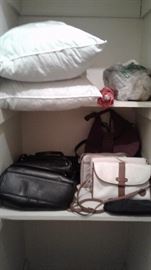 purses, feather pillows