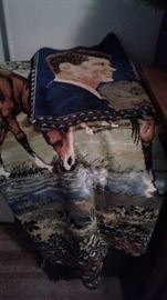 JFK Tapestry and huge Horse tapestry