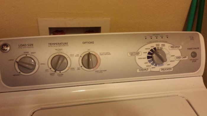 These GE washer and dryers are almost like new. 