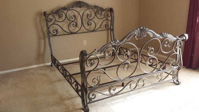 This is a quality heavy iron bed.