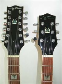Jay Turser Double Neck 6/12 String Electric Guitar 
