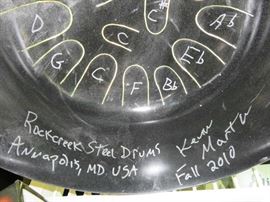 Rockcreek Steel Drum Signed Kevin Martin 2010 Annapolis, MD