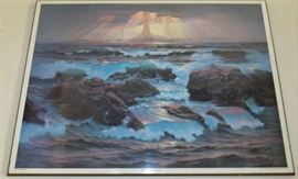 "Retribution"   1972  AA Graphics, Inc.  Psychedelic Laminated Print