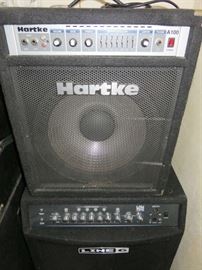 Hartke A100 100 Watt 1x15" Bass Combo Amplifier Amp Kickback, Line 6 Amplifier