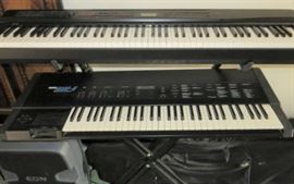 Casio Privia Keyboard, Korg DSS-1 Vintage Synthesizer Keyboard 