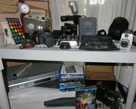 Cameras, Blu ray Disc Player, DVD's 