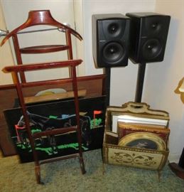 Vintage Valet Coat/Pants Stand, Italian Magazine Stand 