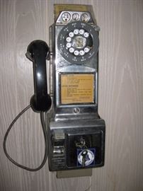 Vintage Pay phone with keys