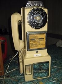 Vintage Pay phone with keys