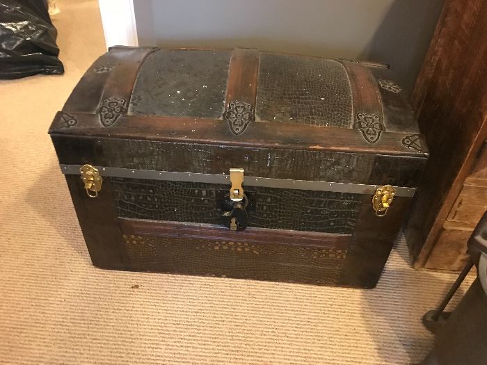 MW & Co antique trunk 
