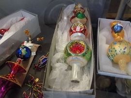 Vintage Christopher Radko tree toppers