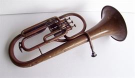 C/1890 Brass Marching band Euphonium signed Pierre Sartel & Co., Paris